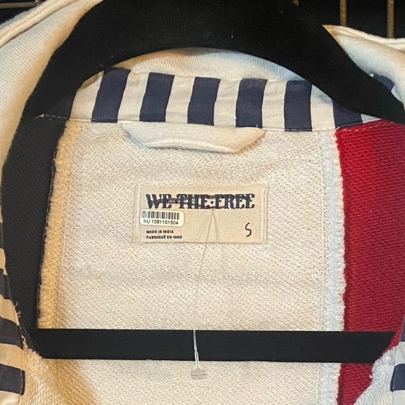 Free People  American Dream Polo - Red, Blue, Cream Small 2355 - Picture 4 of 10